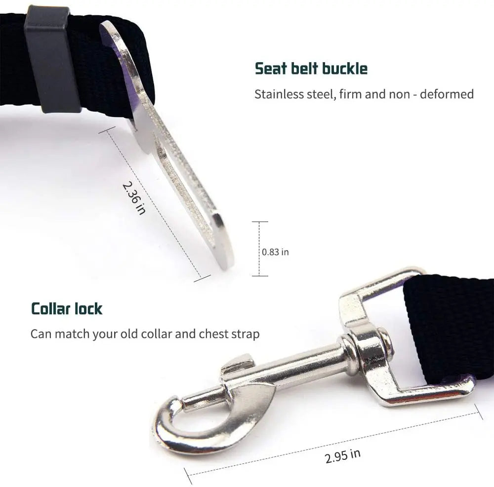 Adjustable Dog Seat Belt