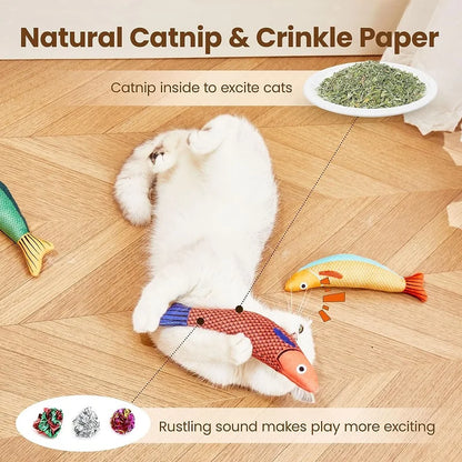 3D Catnip Fish Toy