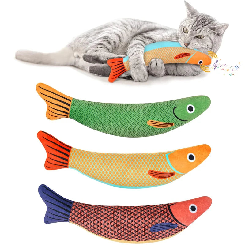 3D Catnip Fish Toy