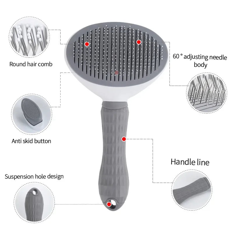 Steel Pet Grooming Brush