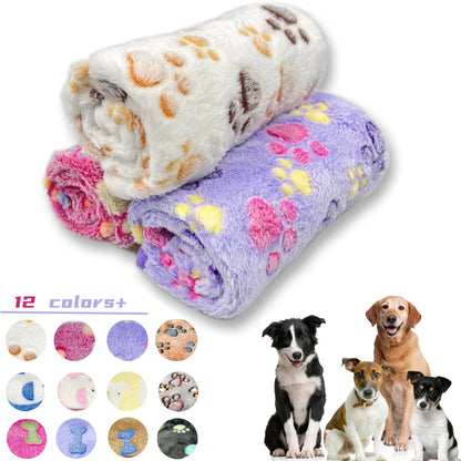 Cozy Cartoon Pet Blanket