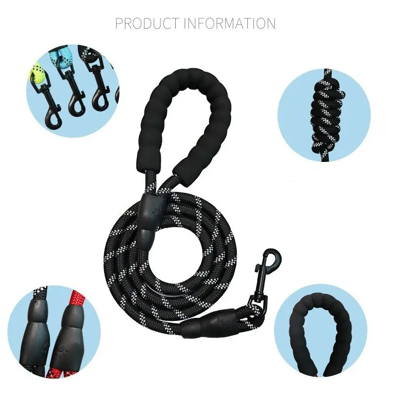 Reflective Nylon Dog Leash